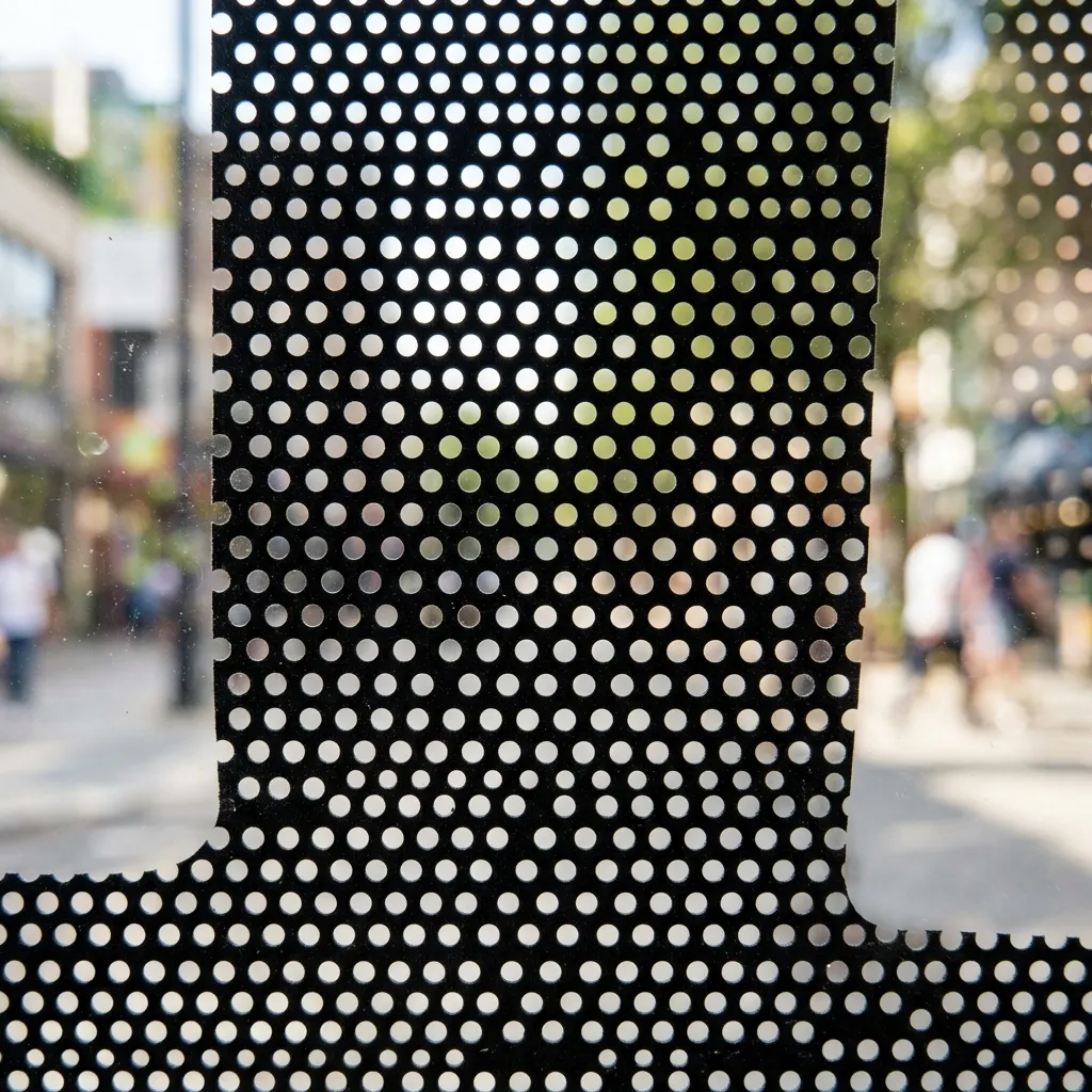 Perforated (See-through from inside)